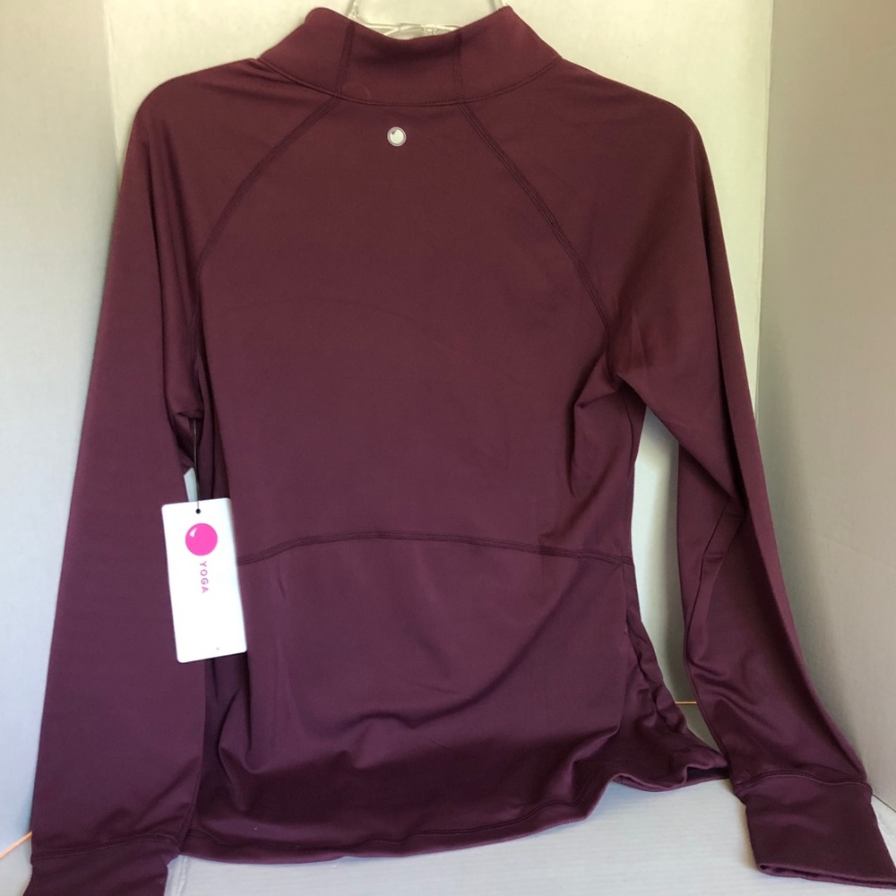 Yogalicious Long Sleeve 1/4 side neck Zipper Shirt - Picture 9 of 10